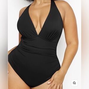 SHAPELLX Smart Sculpt Plunge Cutout Swimsuit- NWT